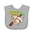thumbnail image 1 of Inktastic My Grandma Loves Me Sloth Boys or Girls Baby Bib, 1 of 4