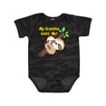 thumbnail image 1 of Inktastic My Grandma Loves Me Sloth Boys or Girls Baby Bodysuit, 1 of 5