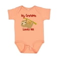 thumbnail image 1 of Inktastic My Grandma Loves Me Sloth Boys or Girls Baby Bodysuit, 1 of 5