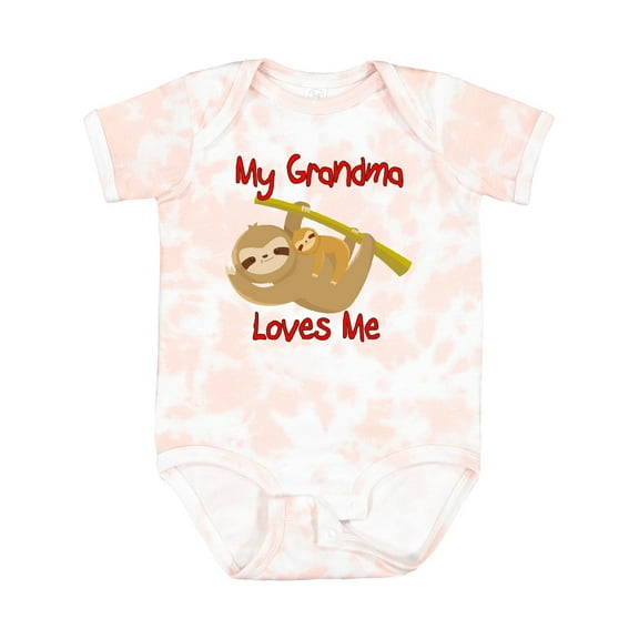 Inktastic My Grandma Loves Me Sloth Boys or Girls Baby Bodysuit