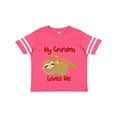 thumbnail image 1 of Inktastic My Grandma Loves Me Sloth Boys or Girls Toddler T-Shirt, 1 of 5