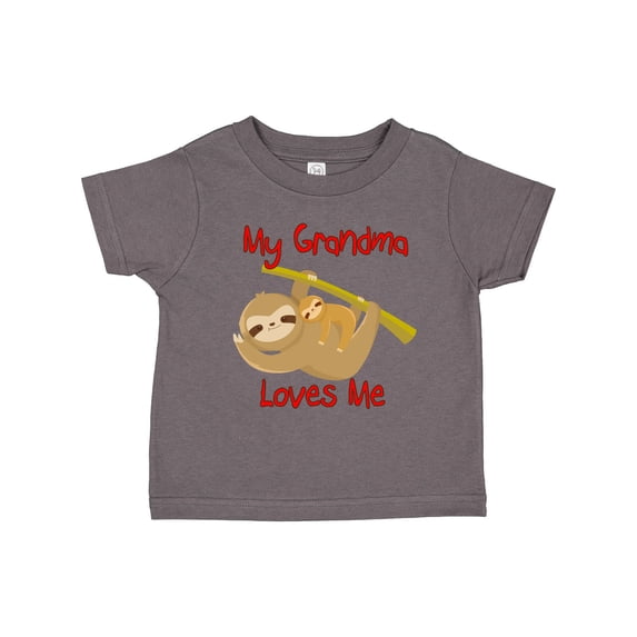Inktastic My Grandma Loves Me Sloth Boys or Girls Toddler T-Shirt