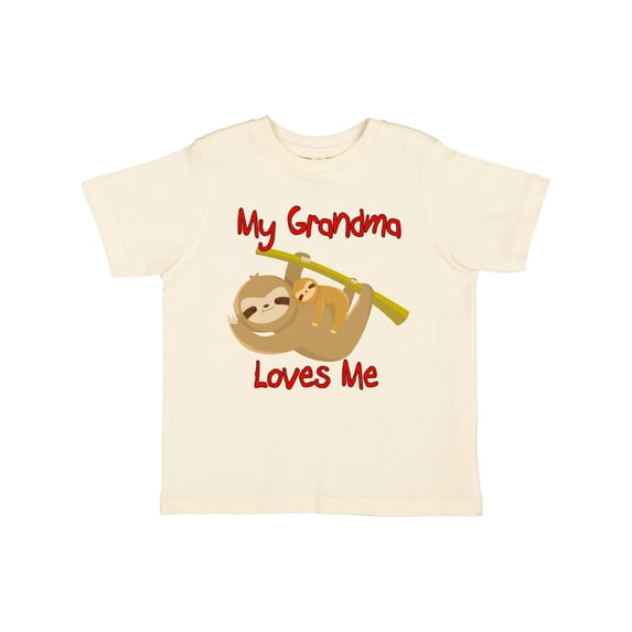 Inktastic My Grandma Loves Me Sloth Boys or Girls Toddler T-Shirt