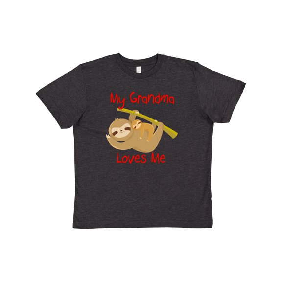 Inktastic My Grandma Loves Me Sloth Youth T-Shirt