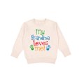 thumbnail image 1 of Inktastic My Grandma Loves Me Toddler Sweatshirt, 1 of 4