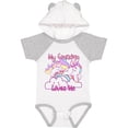 thumbnail image 1 of Inktastic My Grandma Loves Me Unicorn Girls Baby Bodysuit, 1 of 5