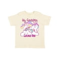 thumbnail image 1 of Inktastic My Grandma Loves Me Unicorn Girls Toddler T-Shirt, 1 of 5