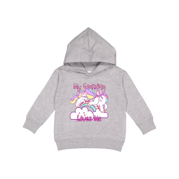 Inktastic My Grandma Loves Me Unicorn Toddler Hoodie