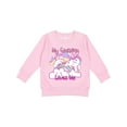 thumbnail image 1 of Inktastic My Grandma Loves Me Unicorn Toddler Sweatshirt, 1 of 4