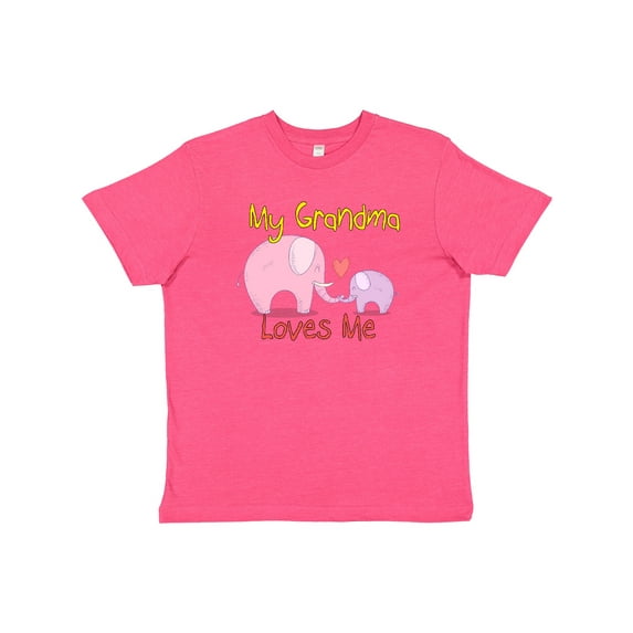 Inktastic My Grandma Loves Me Youth T-Shirt
