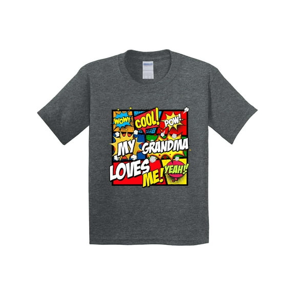 Inktastic My Grandma Loves Me Youth T-Shirt