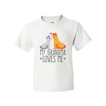 Inktastic My Grandma Loves Me Youth T-Shirt