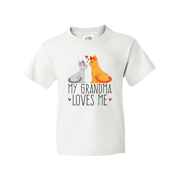 Inktastic My Grandma Loves Me Youth T-Shirt
