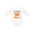 thumbnail image 1 of Inktastic My Grandma Loves Me- little fox Boys or Girls Long Sleeve Baby Bodysuit, 1 of 5