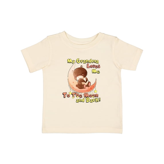 Inktastic My Grandma Loves Me to the Moon and Back Boys or Girls Baby T-Shirt