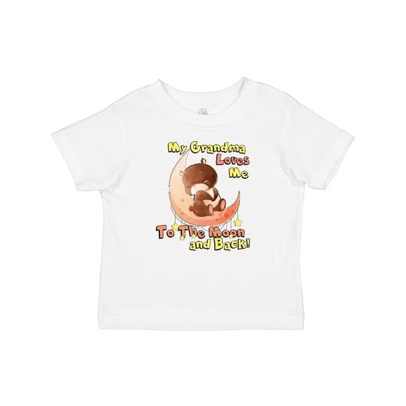 Inktastic My Grandma Loves Me to the Moon and Back Boys or Girls Baby T-Shirt
