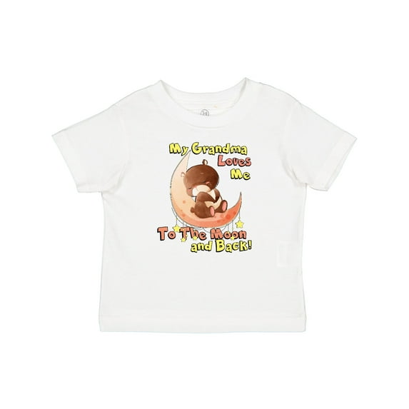 Inktastic My Grandma Loves Me to the Moon and Back Boys or Girls Baby T-Shirt