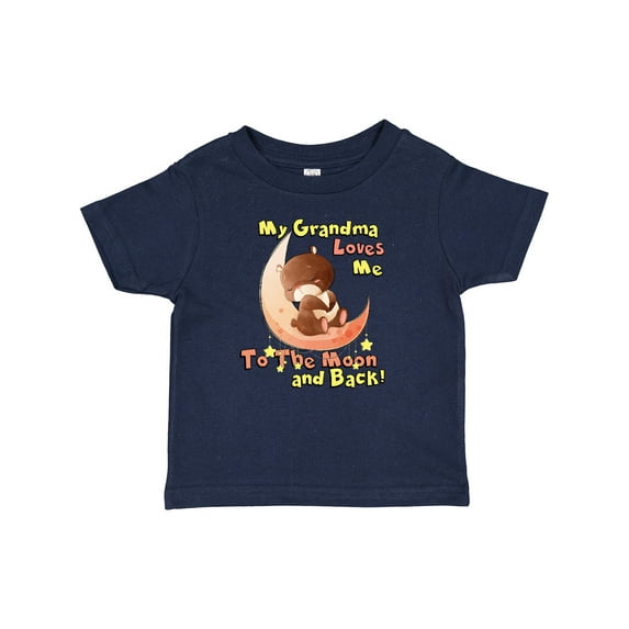 Inktastic My Grandma Loves Me to the Moon and Back Boys or Girls Baby T-Shirt