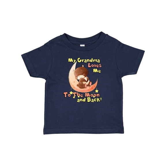 Inktastic My Grandma Loves Me to the Moon and Back Boys or Girls Baby T-Shirt