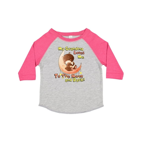 Inktastic My Grandma Loves Me to the Moon and Back Boys or Girls Toddler T-Shirt