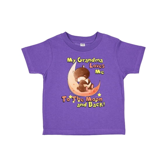 Inktastic My Grandma Loves Me to the Moon and Back Boys or Girls Toddler T-Shirt