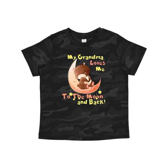 Inktastic My Grandma Loves Me to the Moon and Back Boys or Girls Toddler T-Shirt