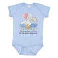 thumbnail image 1 of Inktastic My Grandma Loves Me to the Moon and Back Elephant Family Boys or Girls Baby Bodysuit, 1 of 5