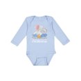thumbnail image 1 of Inktastic My Grandma Loves Me to the Moon and Back Elephant Family Boys or Girls Long Sleeve Baby Bodysuit, 1 of 5