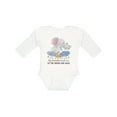 thumbnail image 1 of Inktastic My Grandma Loves Me to the Moon and Back Elephant Family Boys or Girls Long Sleeve Baby Bodysuit, 1 of 5