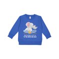 thumbnail image 1 of Inktastic My Grandma Loves Me to the Moon and Back Elephant Family Toddler Sweatshirt, 1 of 4