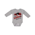 thumbnail image 1 of Inktastic My Grandma Loves Me with Cute Ladybugs Boys or Girls Long Sleeve Baby Bodysuit, 1 of 5