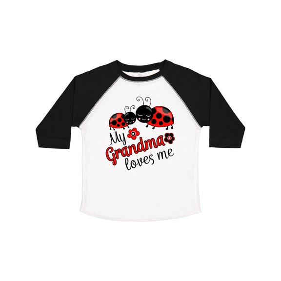 Inktastic My Grandma Loves Me with Cute Ladybugs Boys or Girls Toddler T-Shirt