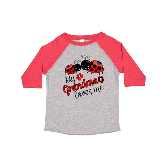 Inktastic My Grandma Loves Me with Cute Ladybugs Boys or Girls Toddler T-Shirt