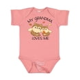 thumbnail image 1 of Inktastic My Grandma Loves Me with Cute Squirrels in Autumn Boys or Girls Baby Bodysuit, 1 of 5