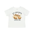 thumbnail image 1 of Inktastic My Grandma Loves Me with Cute Squirrels in Autumn Boys or Girls Baby T-Shirt, 1 of 5