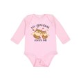 thumbnail image 1 of Inktastic My Grandma Loves Me with Cute Squirrels in Autumn Boys or Girls Long Sleeve Baby Bodysuit, 1 of 5