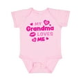 thumbnail image 1 of Inktastic My Grandma Loves Me with Hearts and Kiss Boys or Girls Baby Bodysuit, 1 of 5