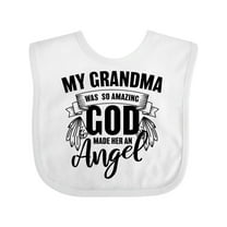 Inktastic My Grandma Was So Amazing God Made Her an Angel Boys or Girls Baby Bib