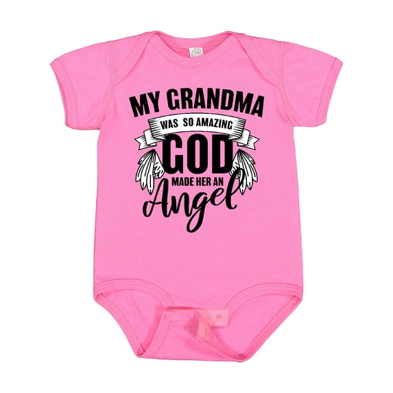 Inktastic My Grandma Was So Amazing God Made Her an Angel Boys or Girls Baby Bodysuit