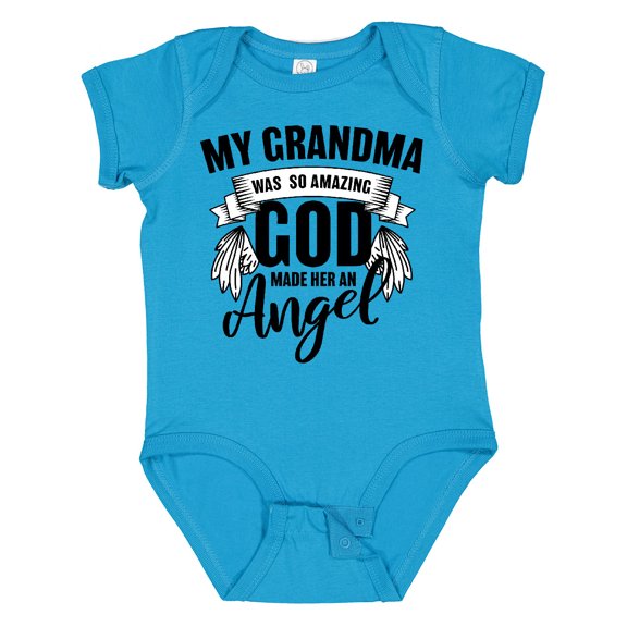 Inktastic My Grandma Was So Amazing God Made Her an Angel Boys or Girls Baby Bodysuit