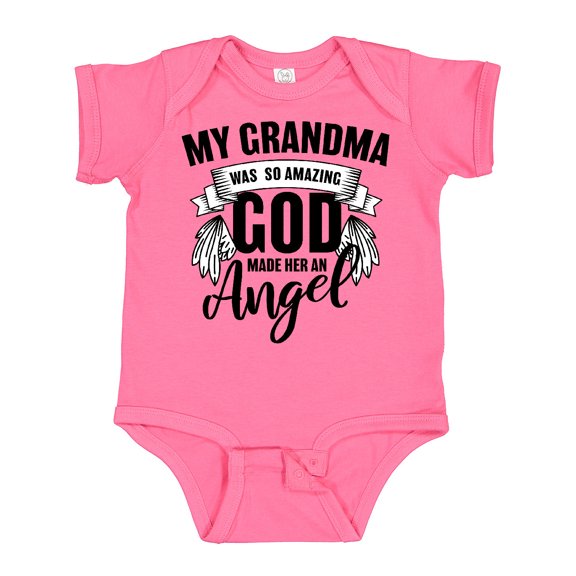 Inktastic My Grandma Was So Amazing God Made Her an Angel Boys or Girls Baby Bodysuit