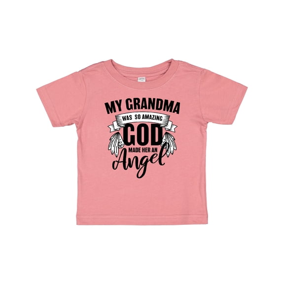 Inktastic My Grandma Was So Amazing God Made Her an Angel Boys or Girls Baby T-Shirt