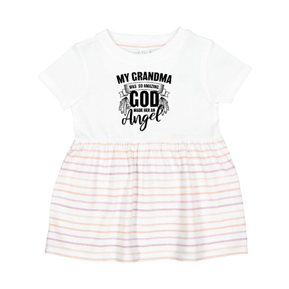 Inktastic My Grandma Was So Amazing God Made Her an Angel Girls Baby Dress