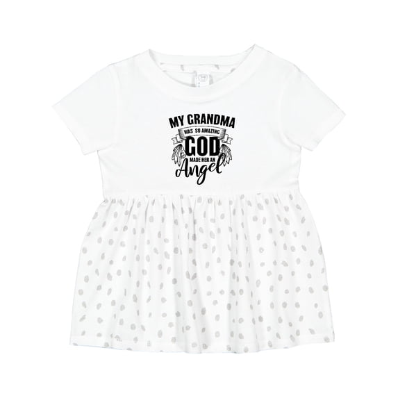 Inktastic My Grandma Was So Amazing God Made Her an Angel Girls Baby Dress