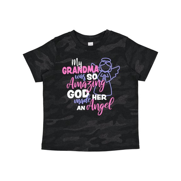 Inktastic My Grandma Was So Amazing God Made Her an Angel Girls Toddler T-Shirt
