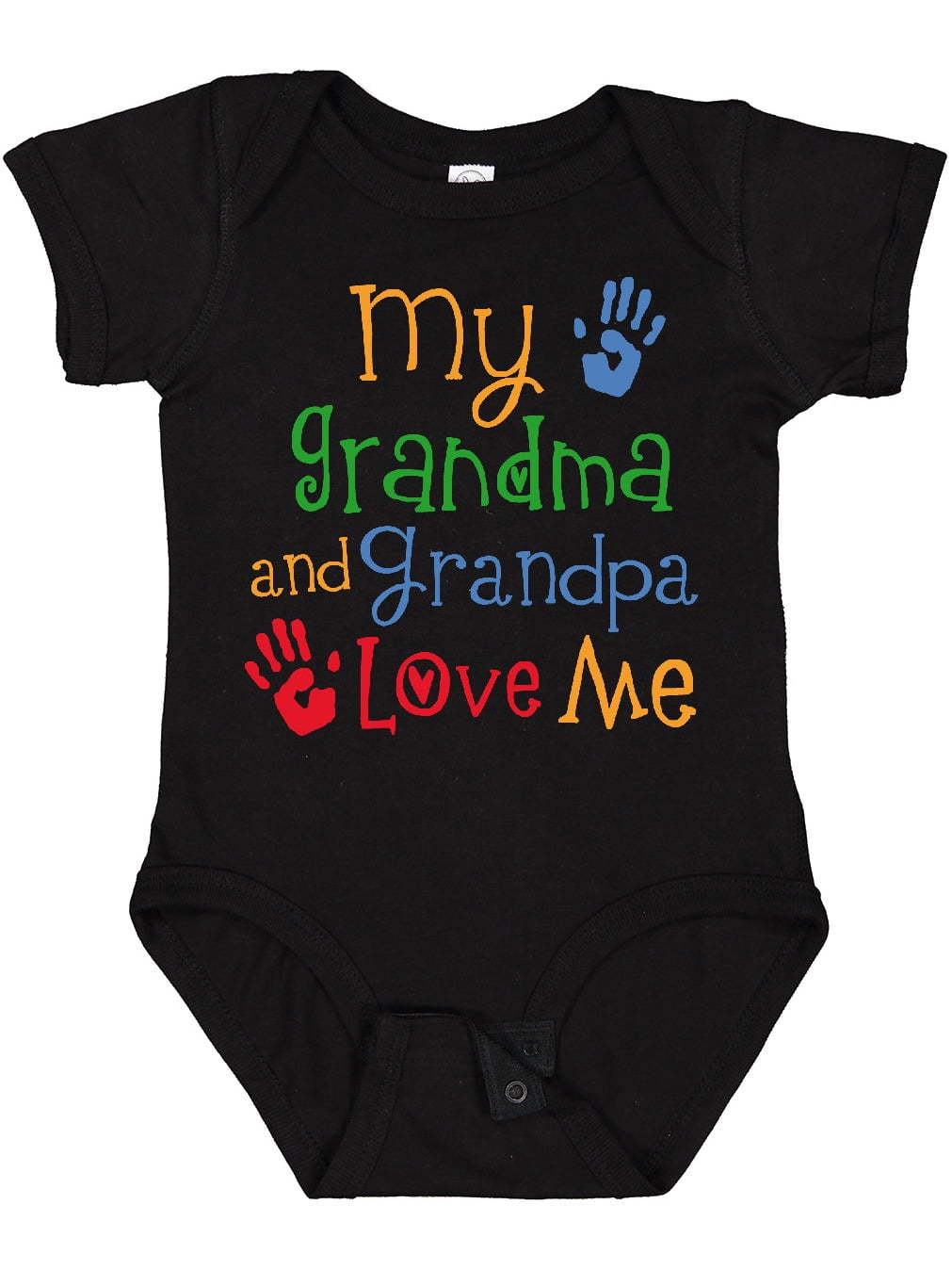 Inktastic My Grandma and Grandpa Love Me Boys or Girls Baby Bodysuit