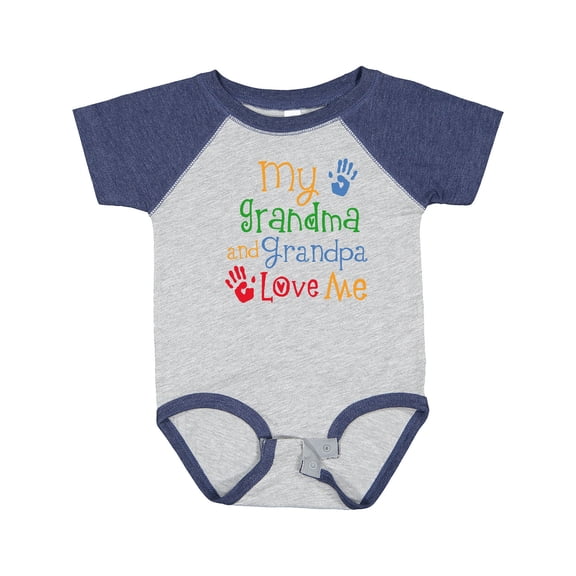 Inktastic My Grandma and Grandpa Love Me Boys or Girls Baby Bodysuit