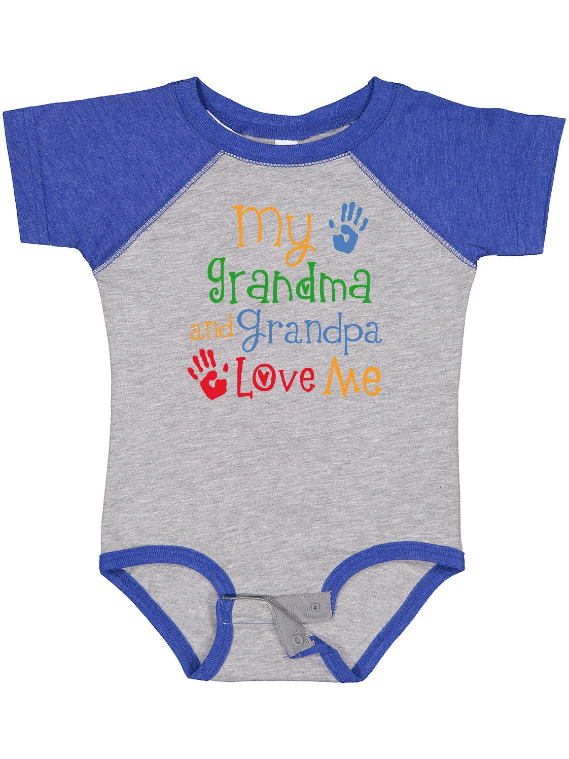 Inktastic My Grandma and Grandpa Love Me Boys or Girls Baby Bodysuit