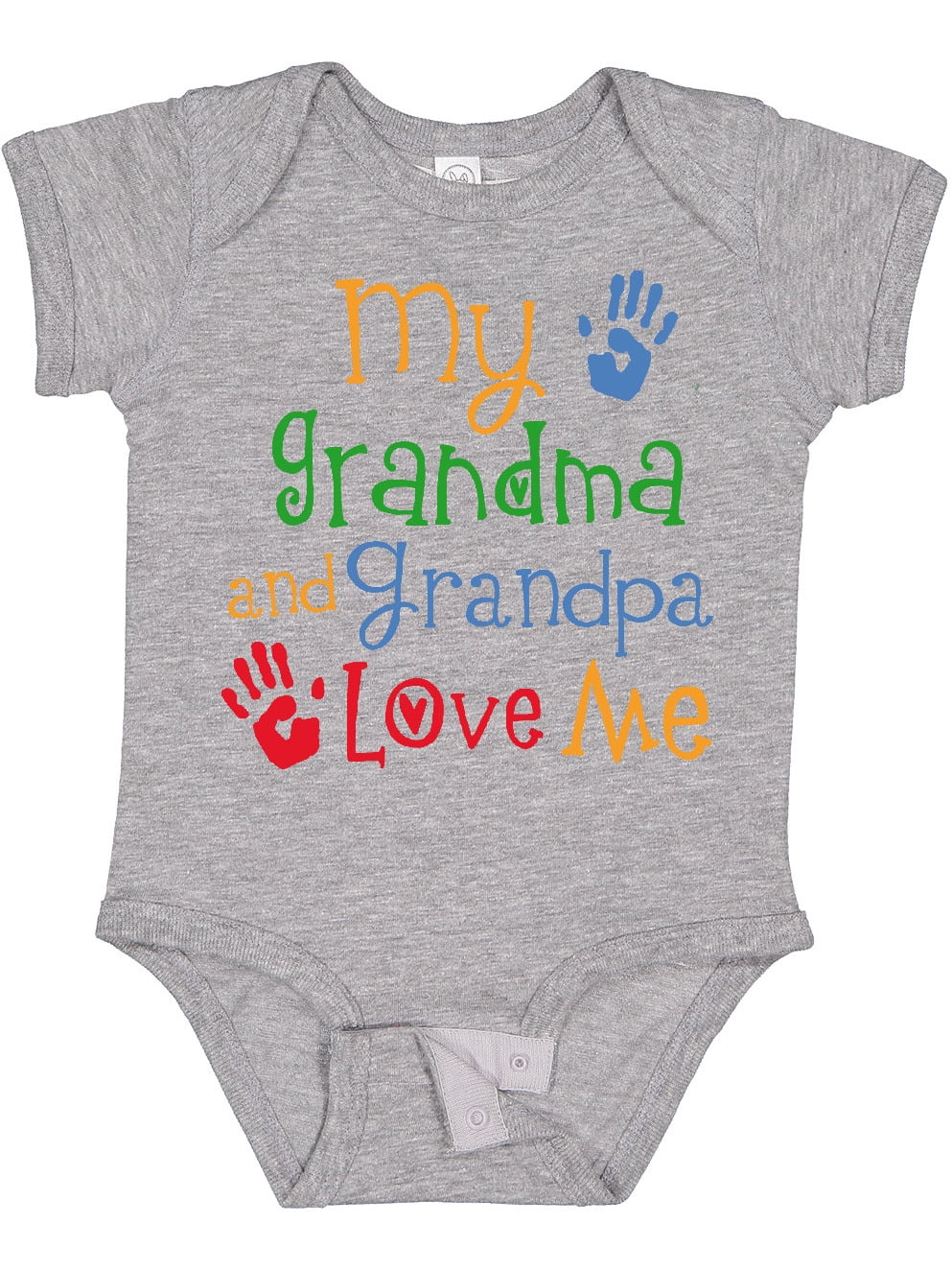 Inktastic My Grandma and Grandpa Love Me Boys or Girls Baby Bodysuit