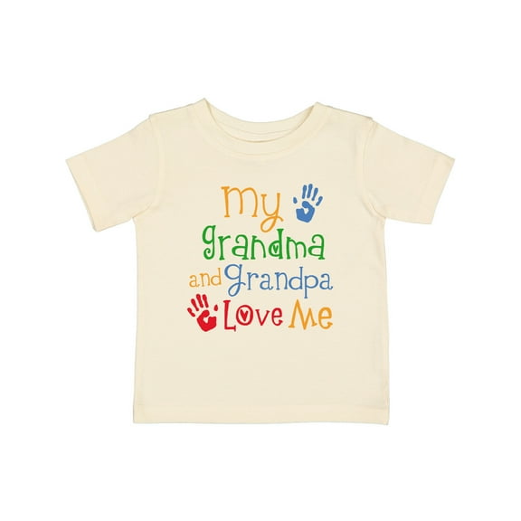 Inktastic My Grandma and Grandpa Love Me Boys or Girls Baby T-Shirt